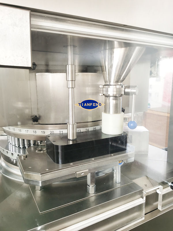 100kN HSZP Tablet Press mit automatischem Schmiersystem und organischem Glas Turret Schild