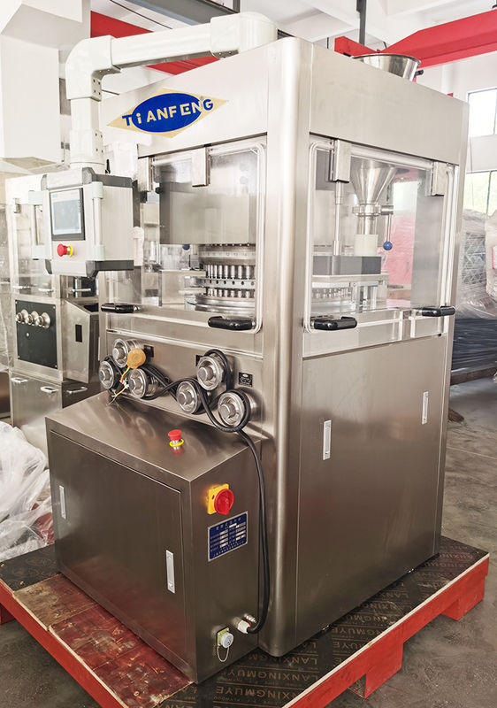 100kN HSZP Tablet Press mit automatischem Schmiersystem und organischem Glas Turret Schild