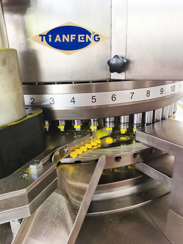 100kN HSZP Tablet Press mit automatischem Schmiersystem und organischem Glas Turret Schild