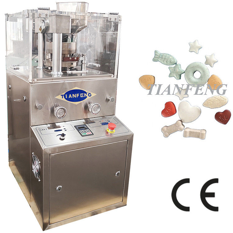 Maximaldruck 60KN Drehtablettenpressmaschine für 2-6mm Tablettenstärke in 900x800x1800mm Größe