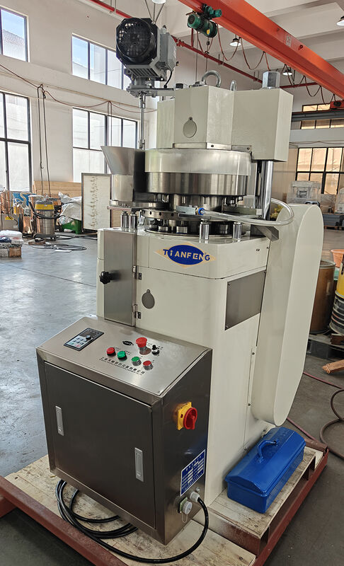 Rotary Tablet Press Machine with Multi Station Turret and Adjustable Compression Force for 30,000 Tablets Per Hour Production