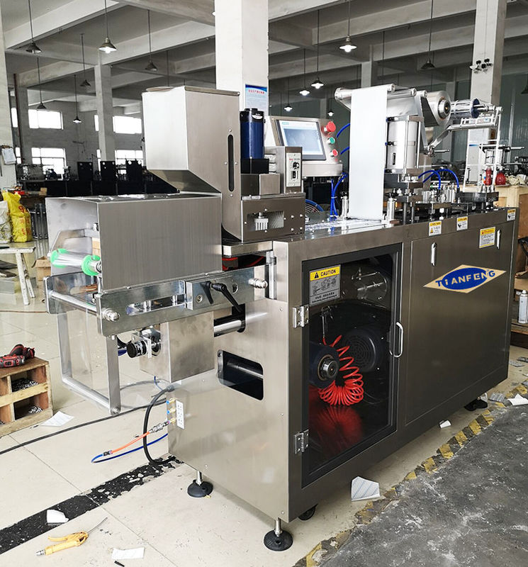 Tablets bedecken Anschlag-Streifen-Verpackungsmaschine der Verpackmaschine-120mm mit Blasen