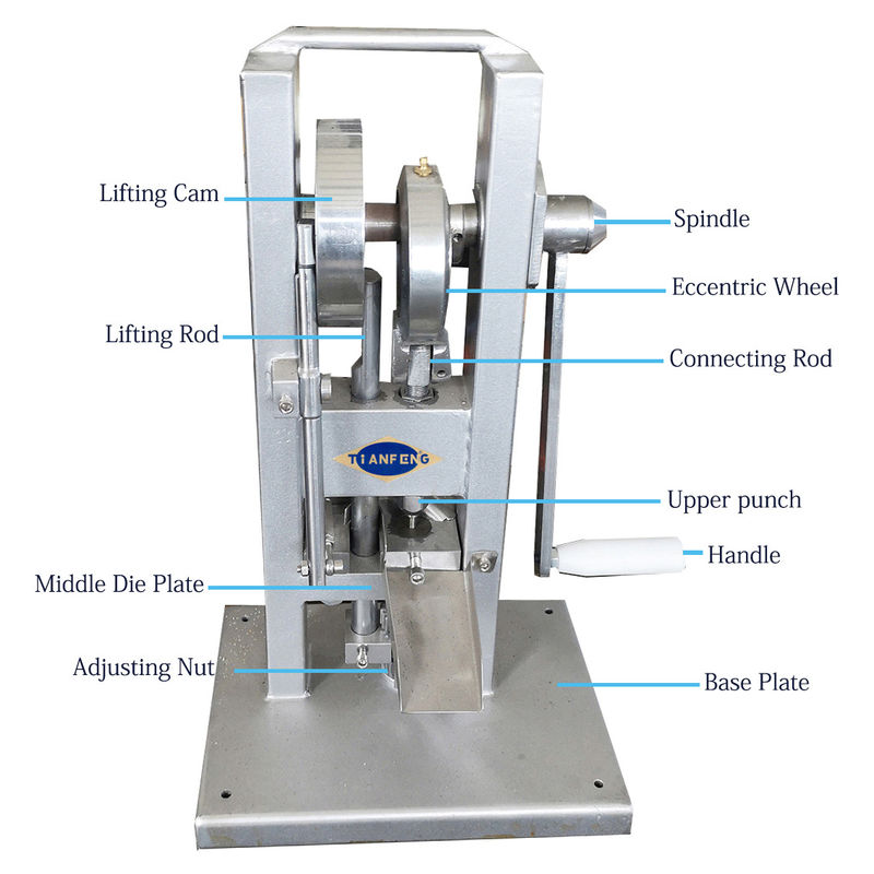 Handart Durchschlags-Tablet-Presse-Maschine des Labortdp hydraulische einzelne